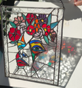 tableau la femme aux fleurs